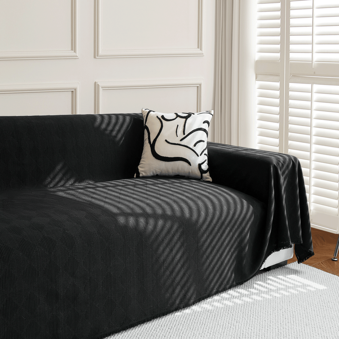 Copridivano con Eleganza Segreta e Design Raffinato, Perfetto per Ambienti Ricercati e Accoglienti