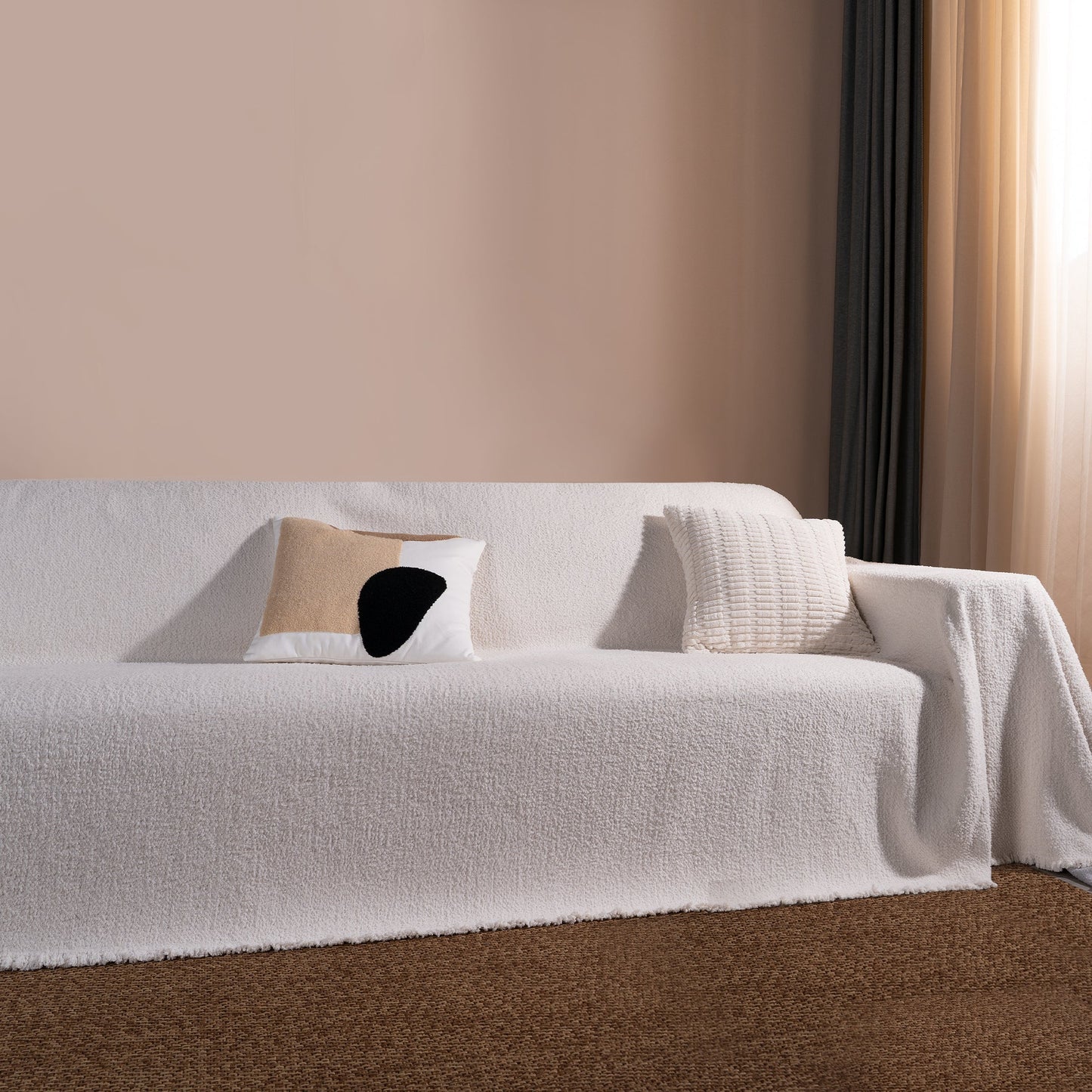 Copridivano Invernale con Effetto Pile, Accogliente e Caldo per Serate di Relax in Casa