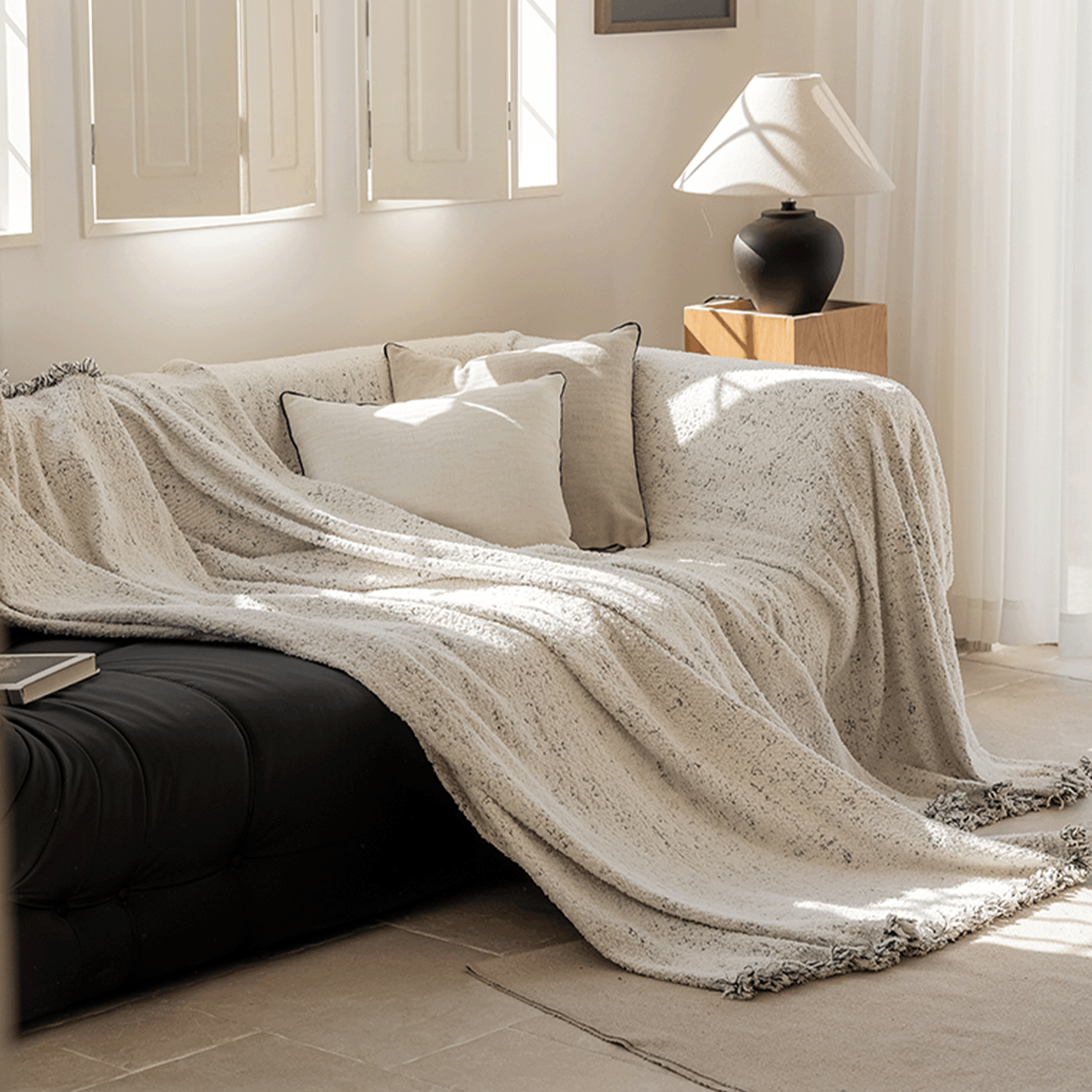 Copridivano con Originale Effetto Spruzzato per un’Arredamento Creativo e Moderno