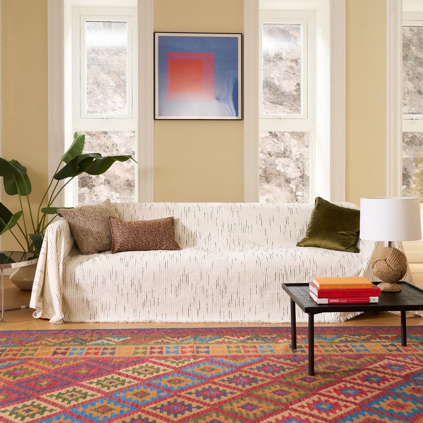 Copridivano in Morbida Chenille Jacquard con Design Elegante e Confort Avvolgente