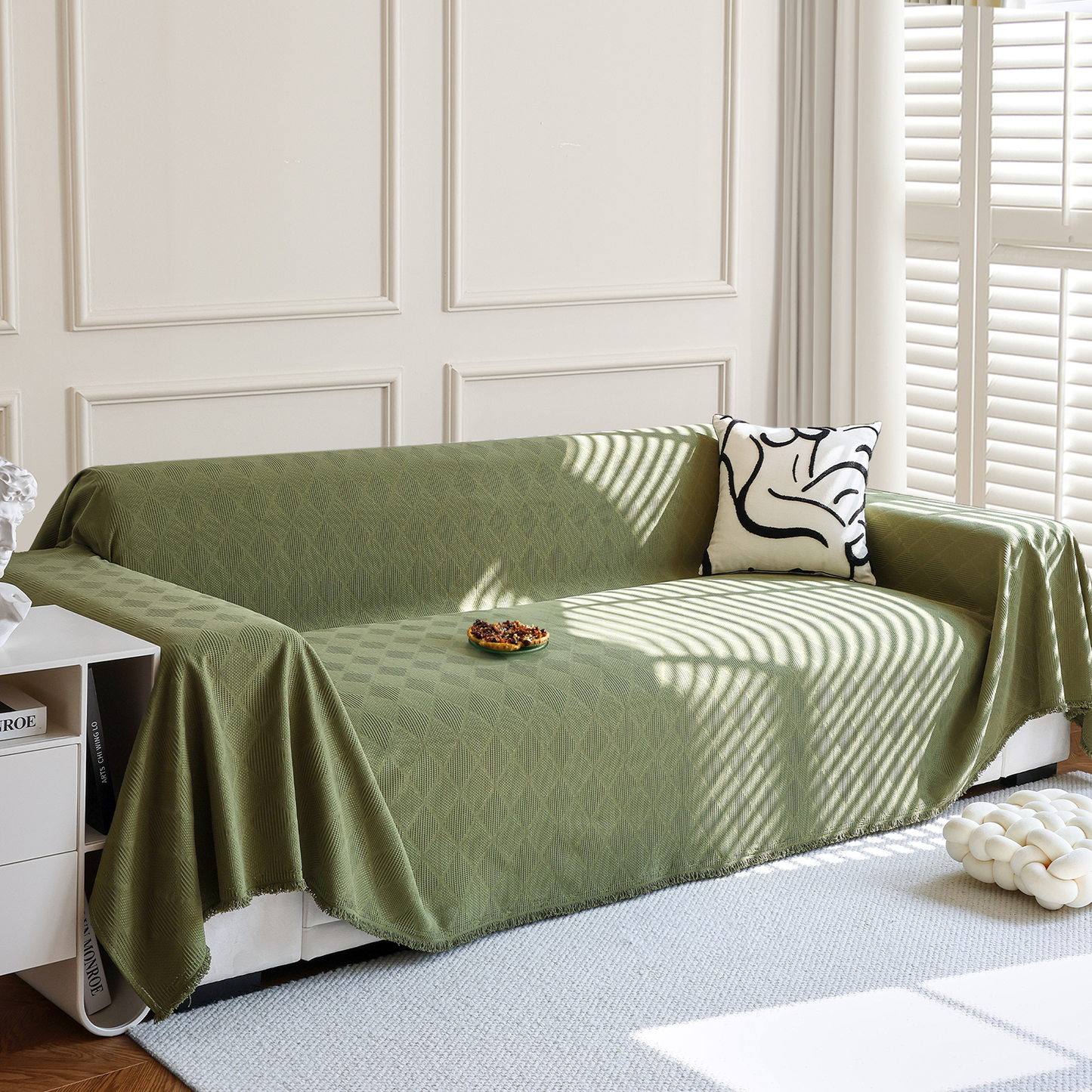 Copridivano con Eleganza Segreta e Design Raffinato, Perfetto per Ambienti Ricercati e Accoglienti