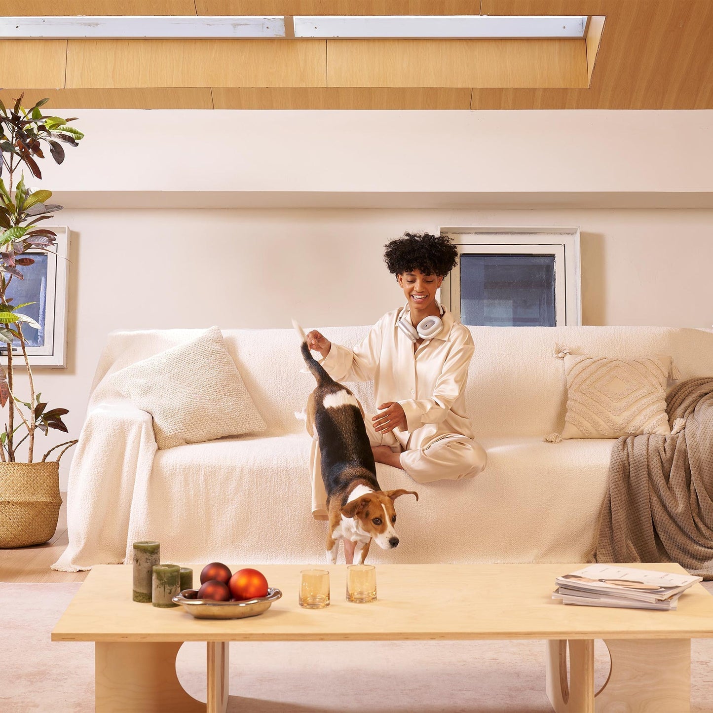 Copridivano Invernale con Effetto Pile, Accogliente e Caldo per Serate di Relax in Casa