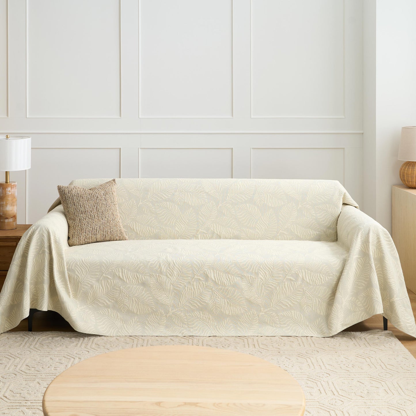 Copridivano Elegante con Design Naturale e Sofisticato per un'Armonia Raffinata e Contemporanea