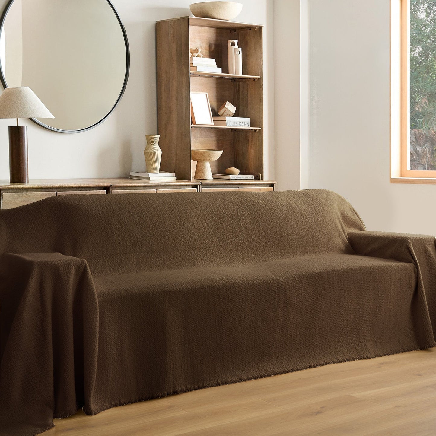 Copridivano Invernale con Effetto Pile, Accogliente e Caldo per Serate di Relax in Casa