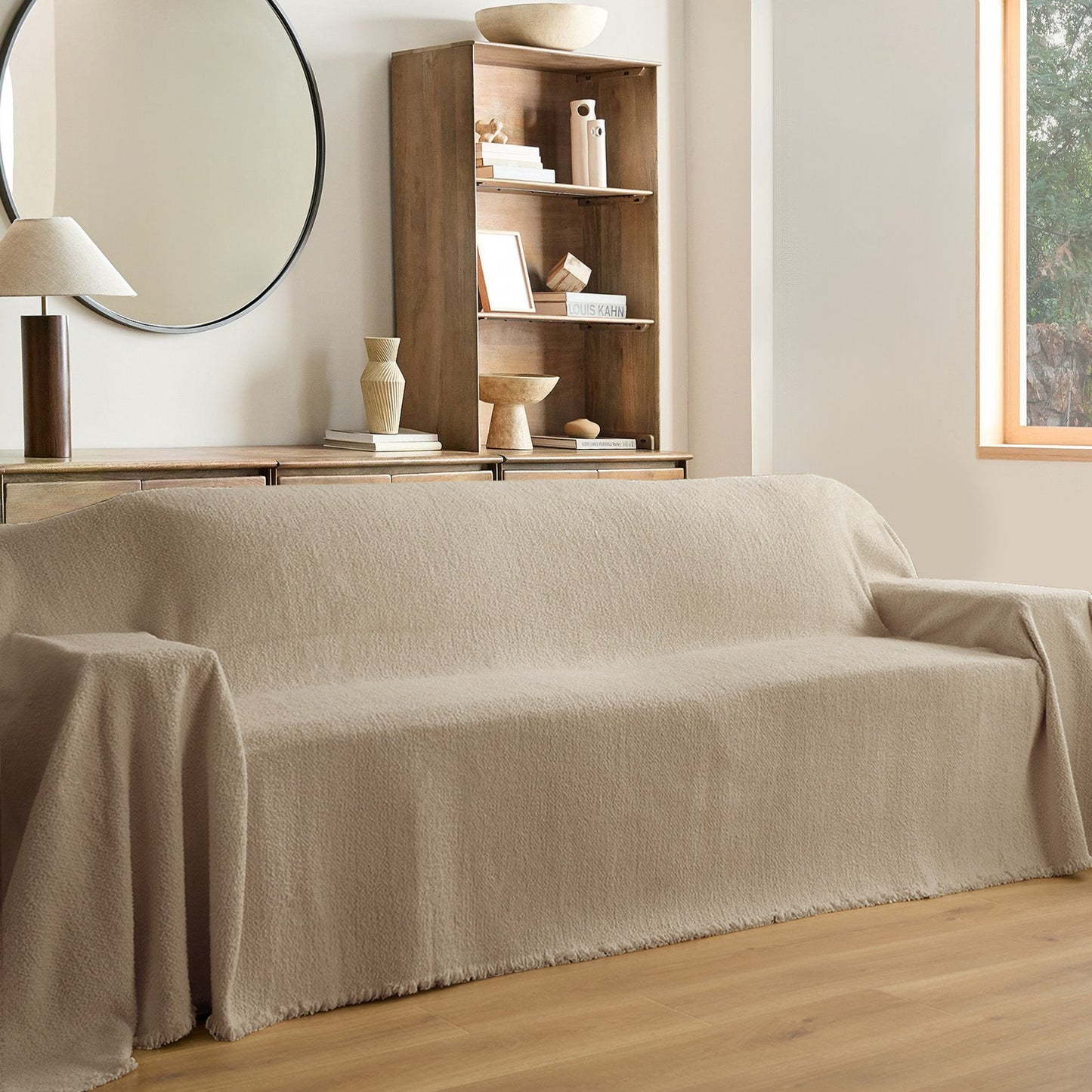 Copridivano Invernale con Effetto Pile, Accogliente e Caldo per Serate di Relax in Casa