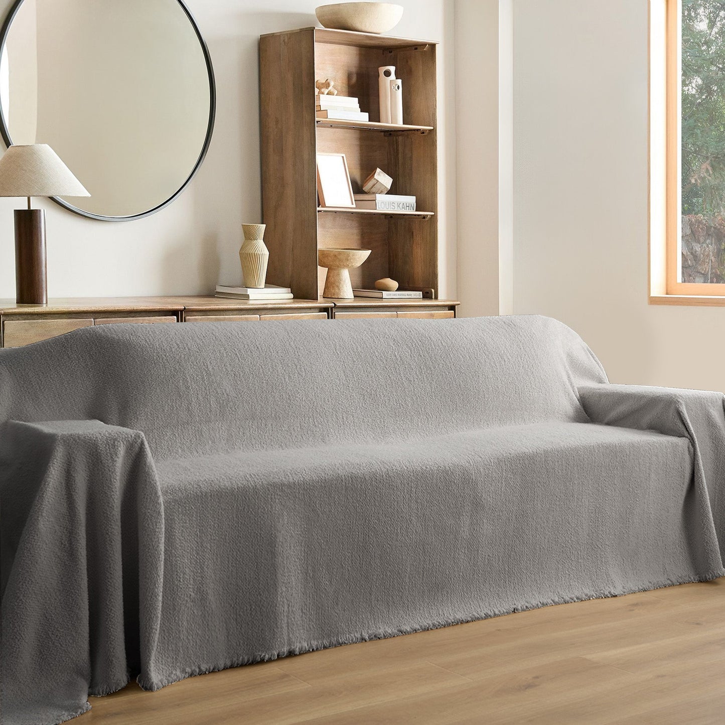 Copridivano Invernale con Effetto Pile, Accogliente e Caldo per Serate di Relax in Casa