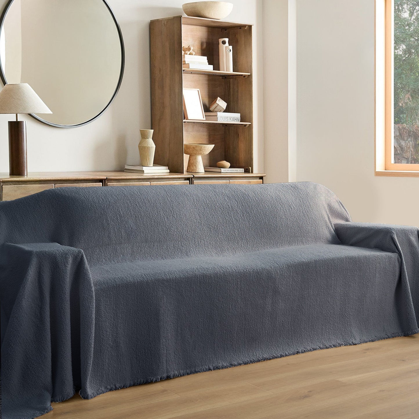 Copridivano Invernale con Effetto Pile, Accogliente e Caldo per Serate di Relax in Casa