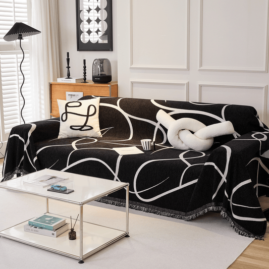 Copridivano in Tessuto Luminoso con Eleganza Lunare per Creare un’Arredamento Raffinato e Moderno