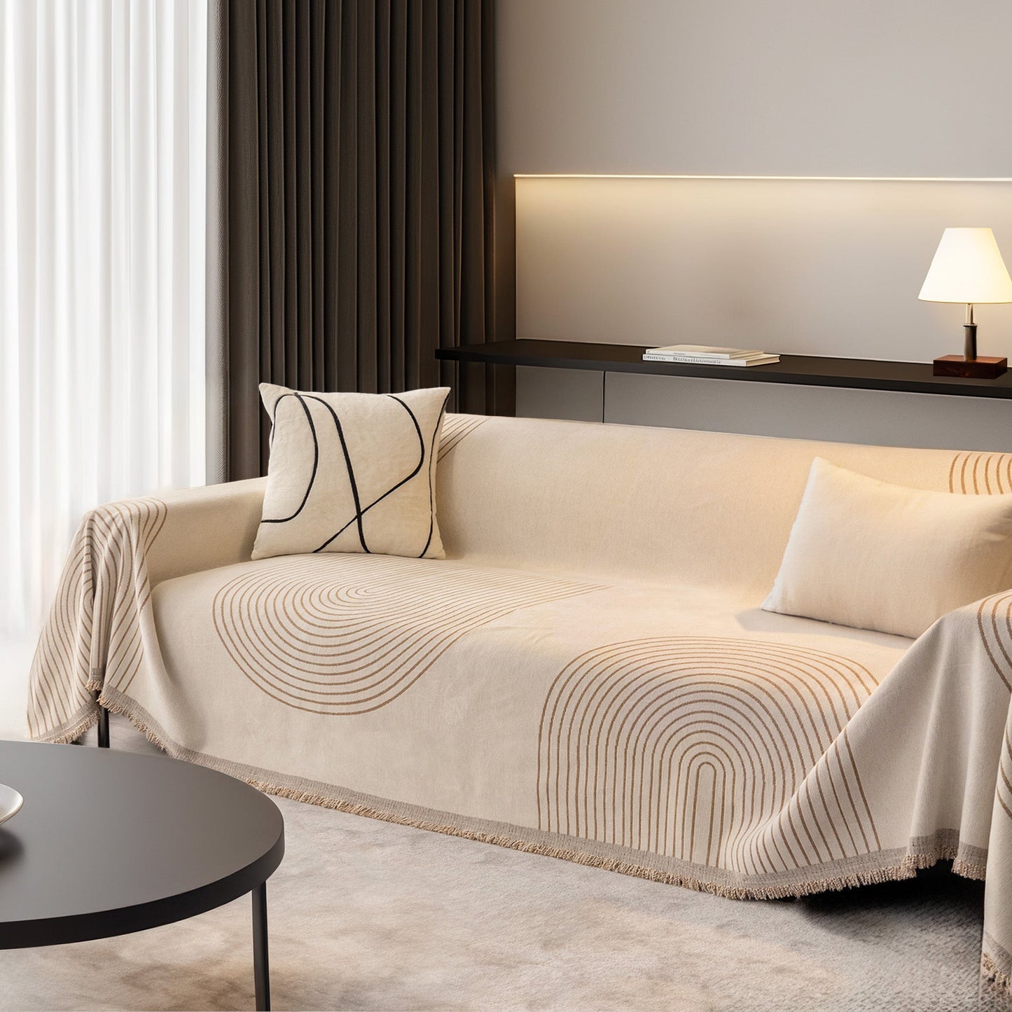 Copridivano Reversibile in Tessuto Confortevole con Design Funzionale e Look Versatile