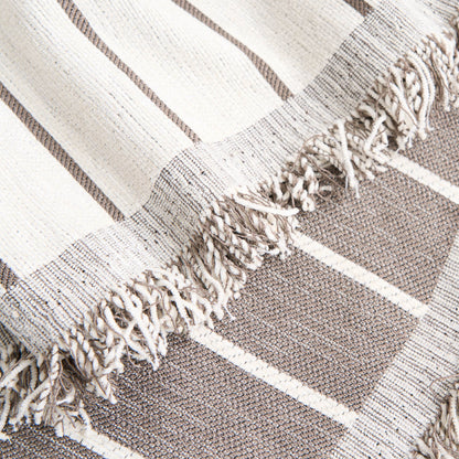 Copridivano Reversibile con Motivo a Linee Moderne per un'Arredamento Versatile e di Tendenza