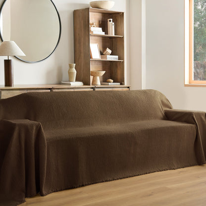 Copridivano Invernale con Effetto Pile, Accogliente e Caldo per Serate di Relax in Casa