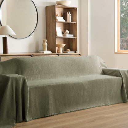 Copridivano Invernale con Effetto Pile, Accogliente e Caldo per Serate di Relax in Casa