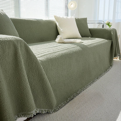 Copridivano Invernale con Effetto Pile, Accogliente e Caldo per Serate di Relax in Casa