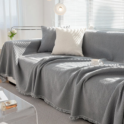 Copridivano Invernale con Effetto Pile, Accogliente e Caldo per Serate di Relax in Casa